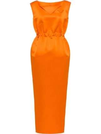 Orange prada outlet dress