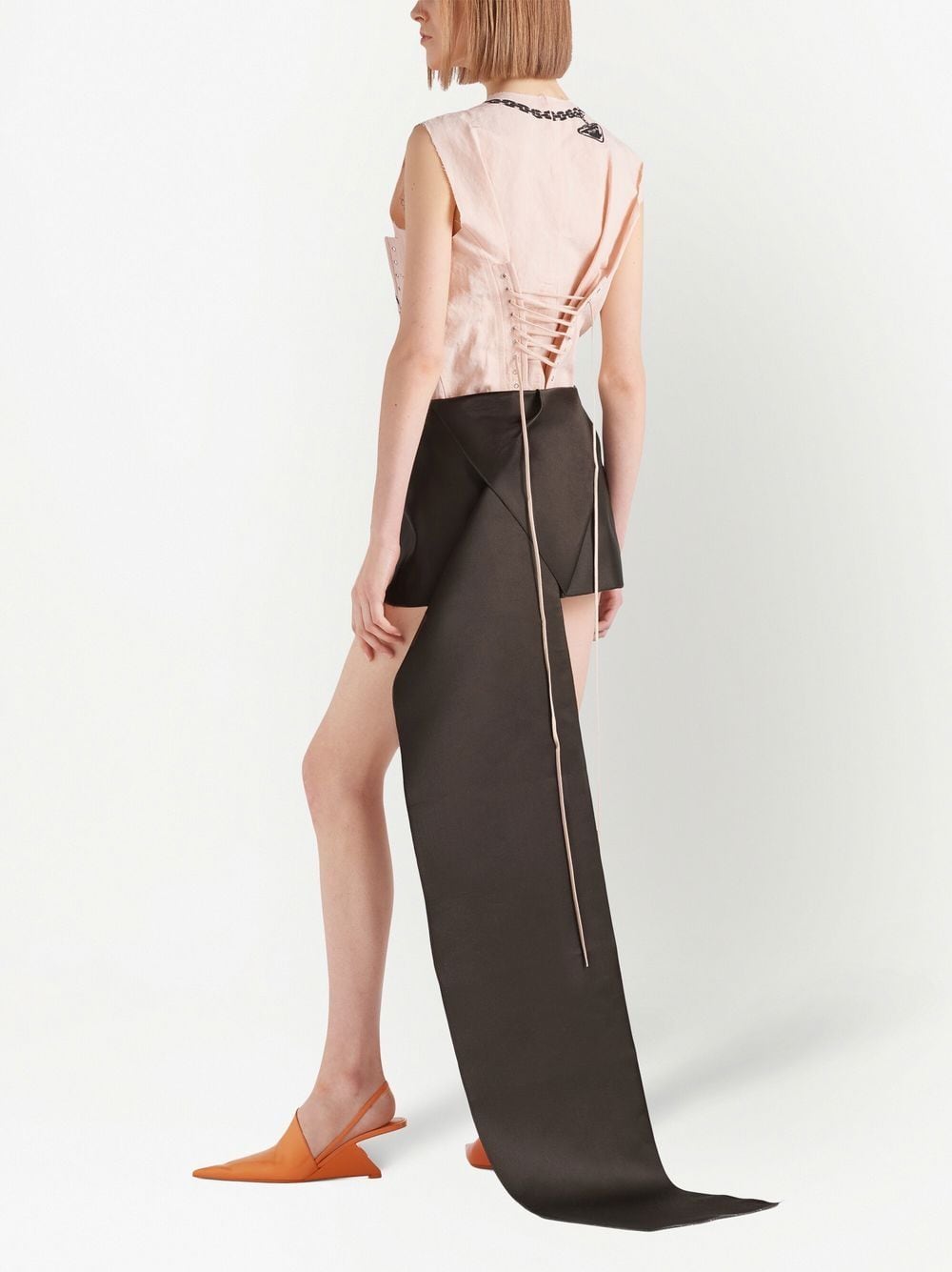 Prada Double Satin Mini Skirt - Farfetch