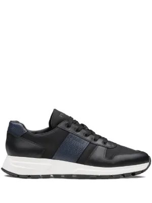 leather prada trainers mens