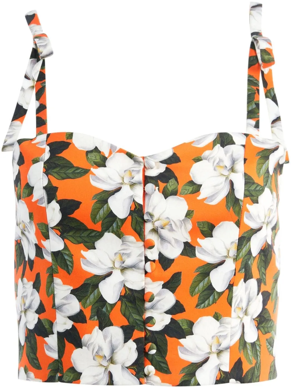 

alice + olivia top corto Beccy - Naranja