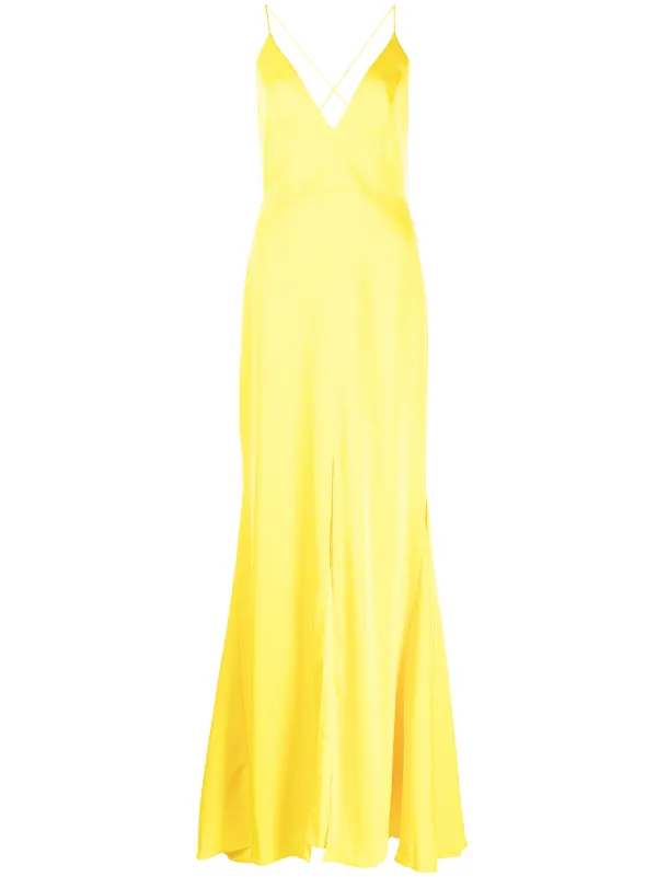Aidan Mattox v-neck Mermaid Gown - Farfetch