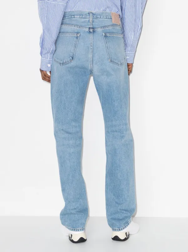 B SIDES mid-rise straight-leg Jeans | Blue | FARFETCH