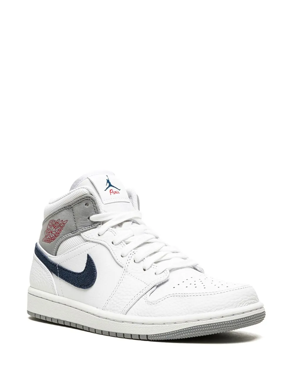 Shop Jordan Air  1 Mid Pi "paris" Sneakers In White