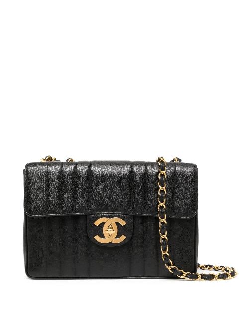 HOT SALE CHANEL 1995 Mademoiselle Classic Flap Jumbo shoulder bag Women