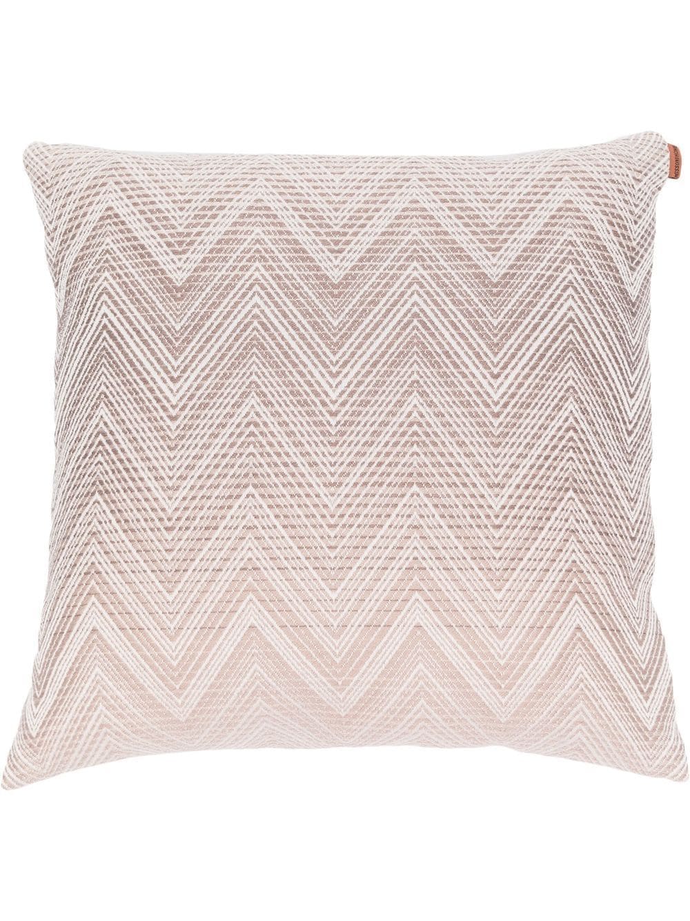 Shop Missoni Zigzag-pattern Wool Cushion