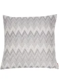 Missoni Home zigzag-pattern feather down cushion - Grey