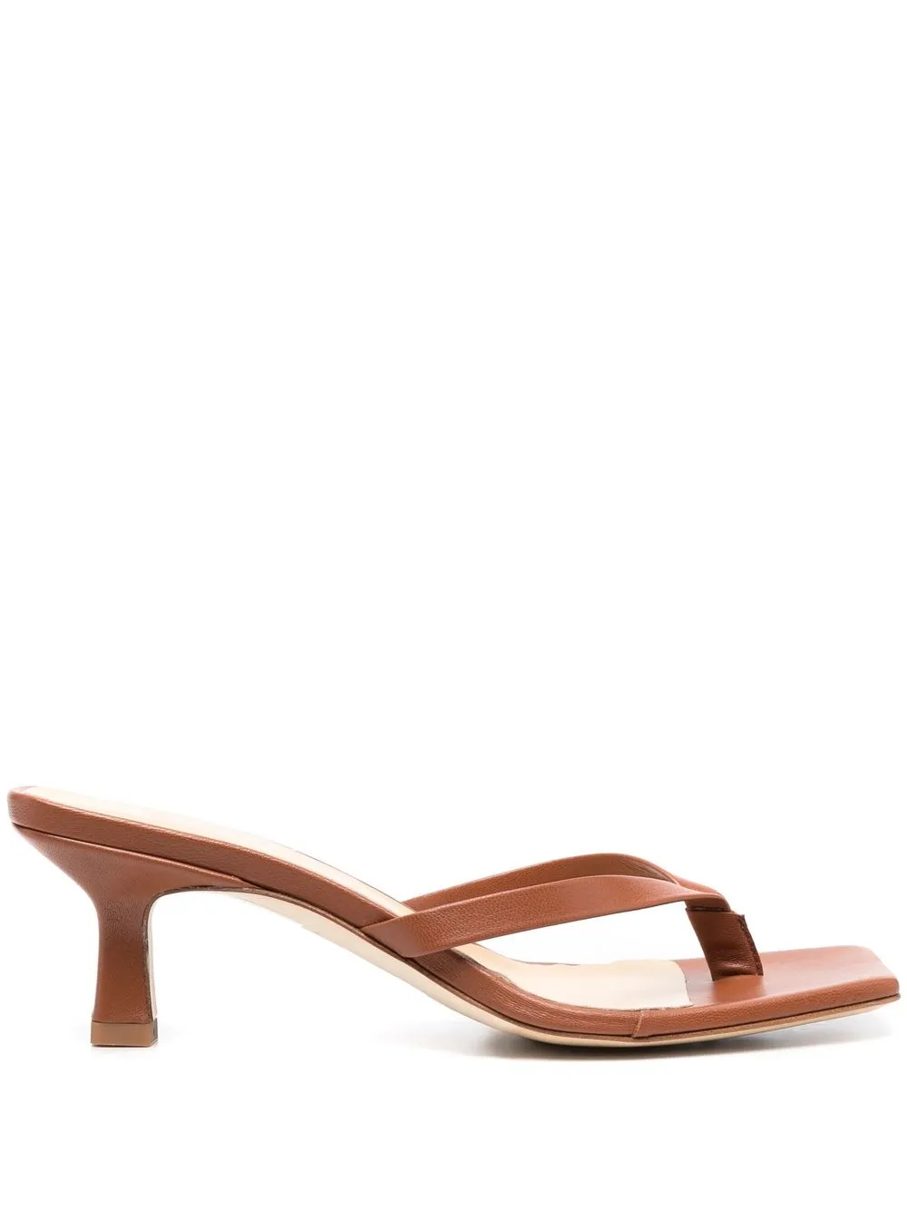 

Aeyde open-toe 70mm heeled sandals - Brown