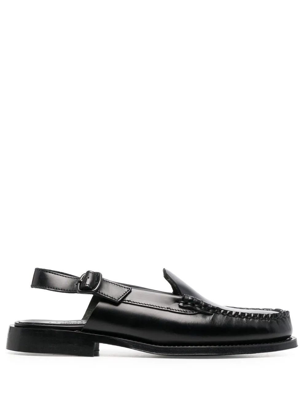 

Hereu mocasines penny con tira trasera - Negro