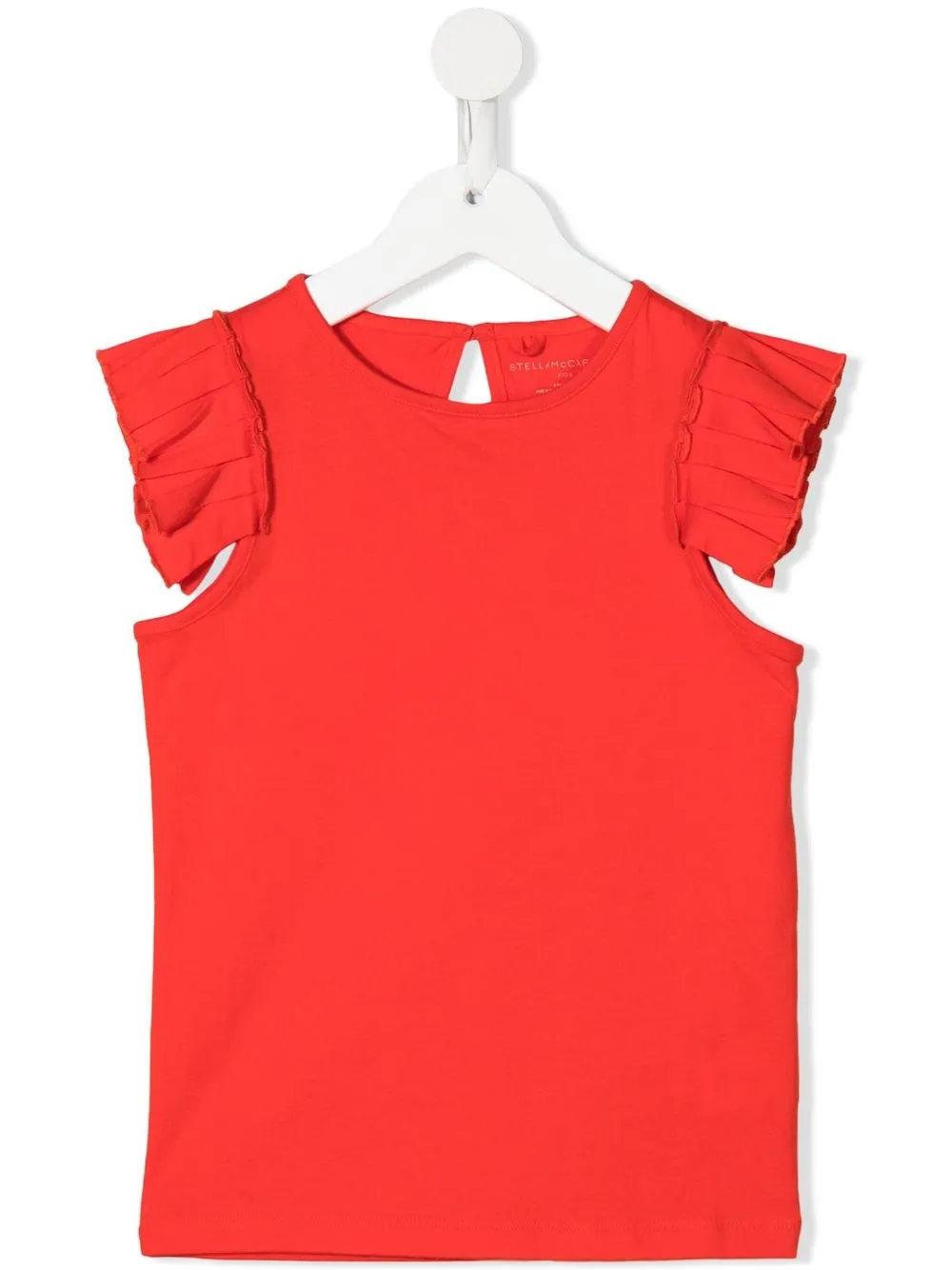 

Stella McCartney Kids camiseta con volantes - Rojo