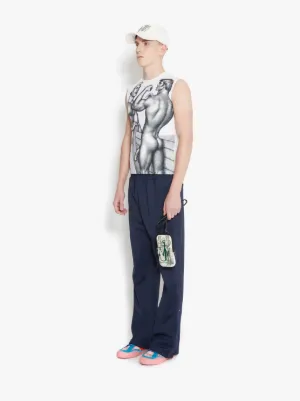 TOM OF FINLAND - FITTED SLEEVELESS TANK TOP in white | JW Anderson