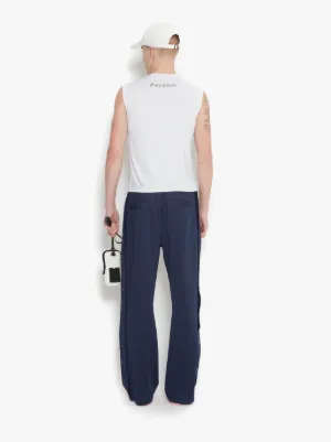 TOM OF FINLAND - FITTED SLEEVELESS TANK TOP in white | JW Anderson