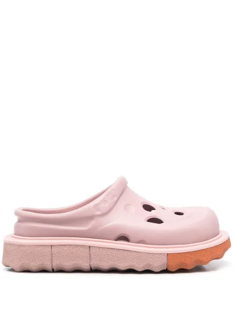 Off-White قبقاب 'سبونج' بزينة ثقوب