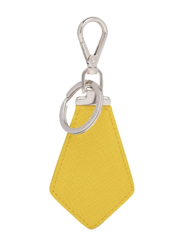 Prada Logo Plaque Keychain - Farfetch