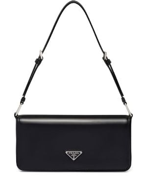 Prada Emblème Saffiano Leather Shoulder Bag - Farfetch