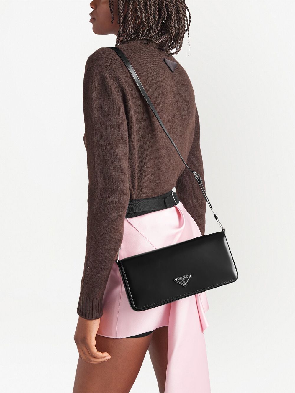 PRADA Femme Bag in Brushed Leather 