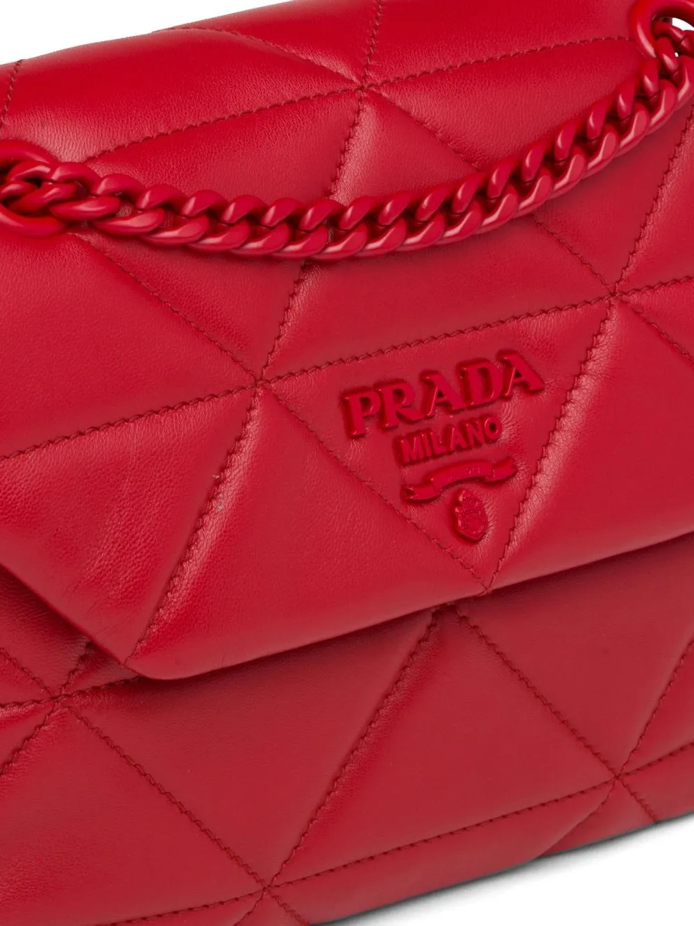 Prada diamondquilt Leather Shoulder Bag Farfetch