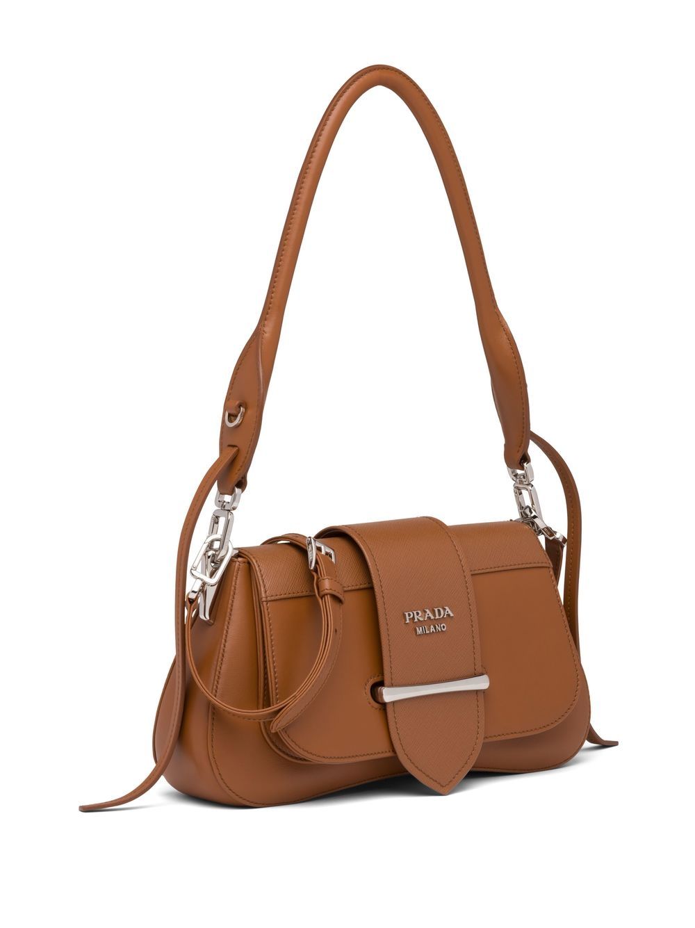 Brown Prada Large Saffiano Lux Sidonie Handbag – Designer Revival