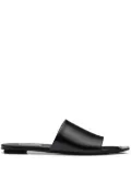 Prada logo plaque pointed-toe sandals - Black
