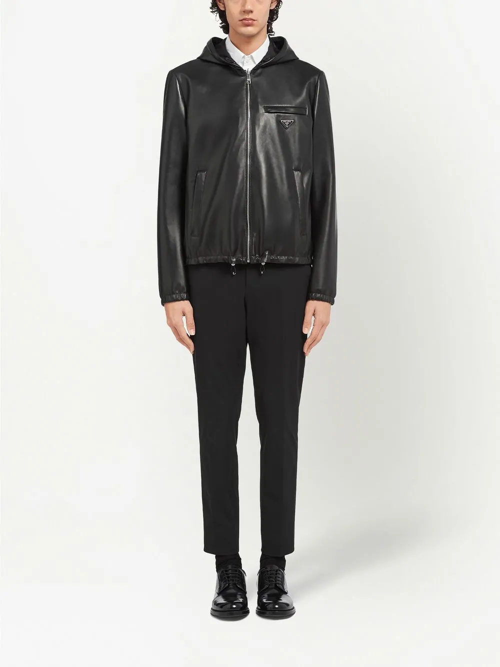 Prada Reversible Hooded Leather Jacket - Farfetch