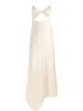 alice + olivia Harmony twist midi dress - Neutrals
