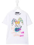 Vision Of Super Kids Baby Drawing Clown-print T-shirt - White