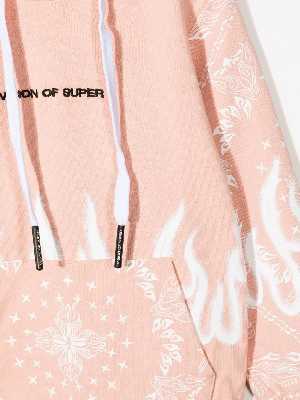 Vision Of Super Kids Felpa Spray Flames con stampa bandana | Top | Image 3