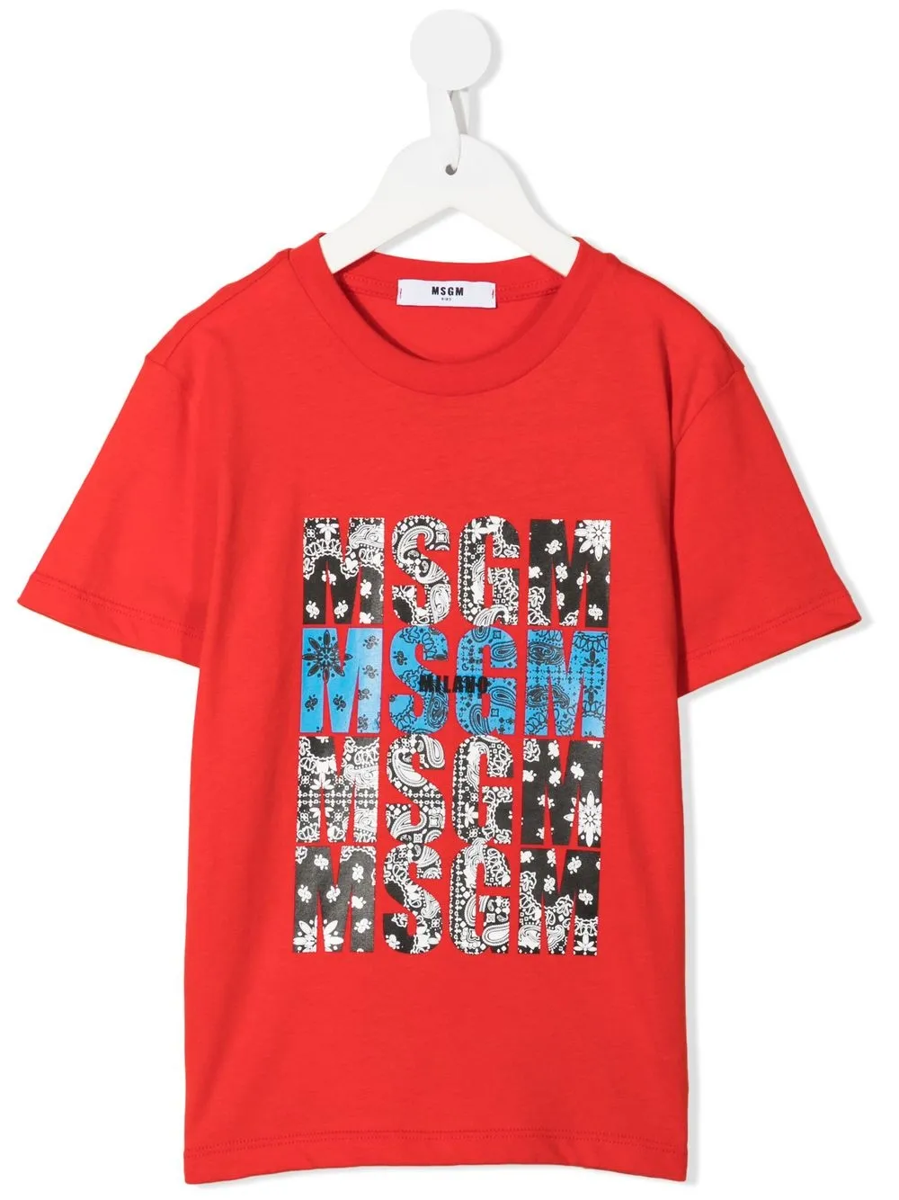 

MSGM Kids playera con estampado gráfico - Rojo