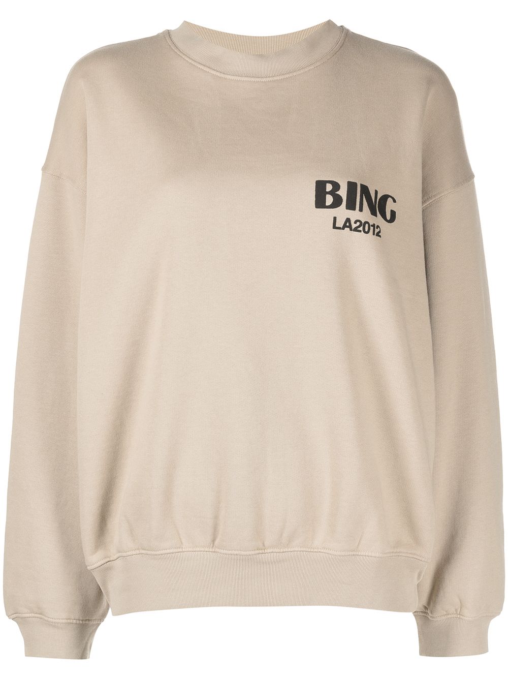 Anine Bing Jaci Logo-print Cotton Sweatshirt - Farfetch