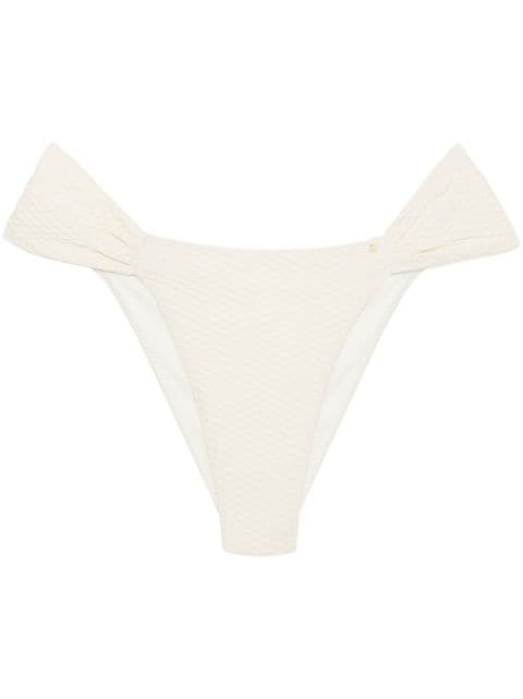 ANINE BING Naya honeycomb-effect bikini bottoms