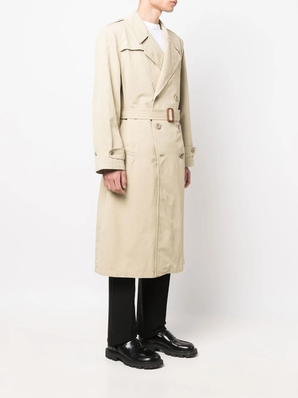 mid-length trench coat