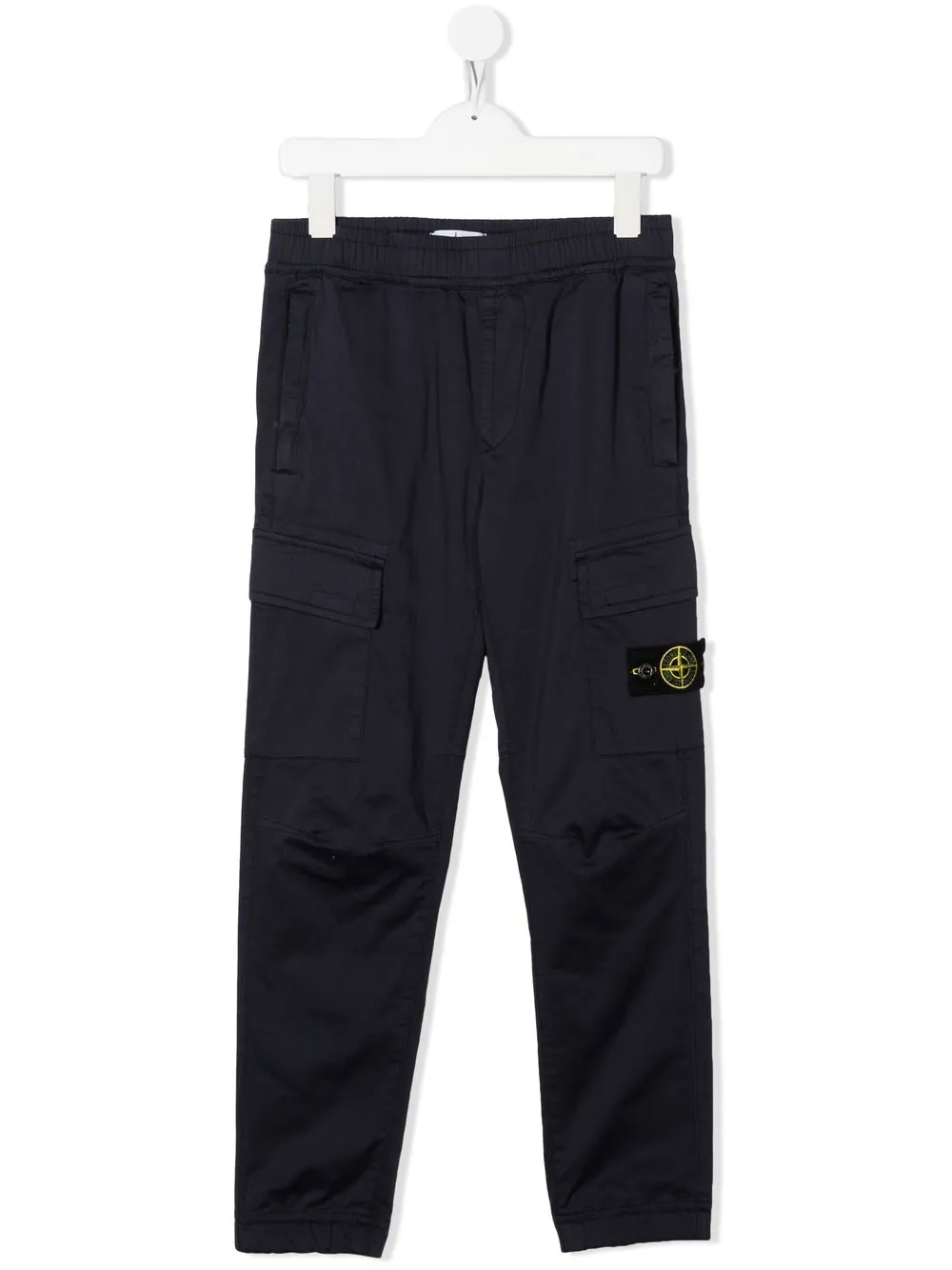 

Stone Island Junior pantalones con parche del logo - Azul