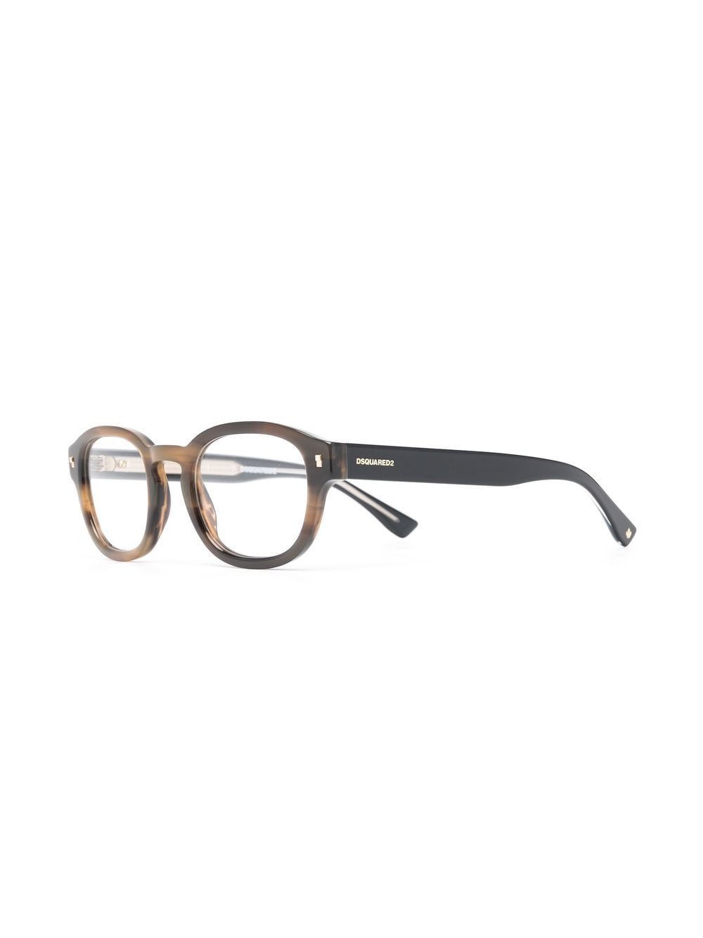 Dsquared2 Eyewear Bril met logoprint - Bruin