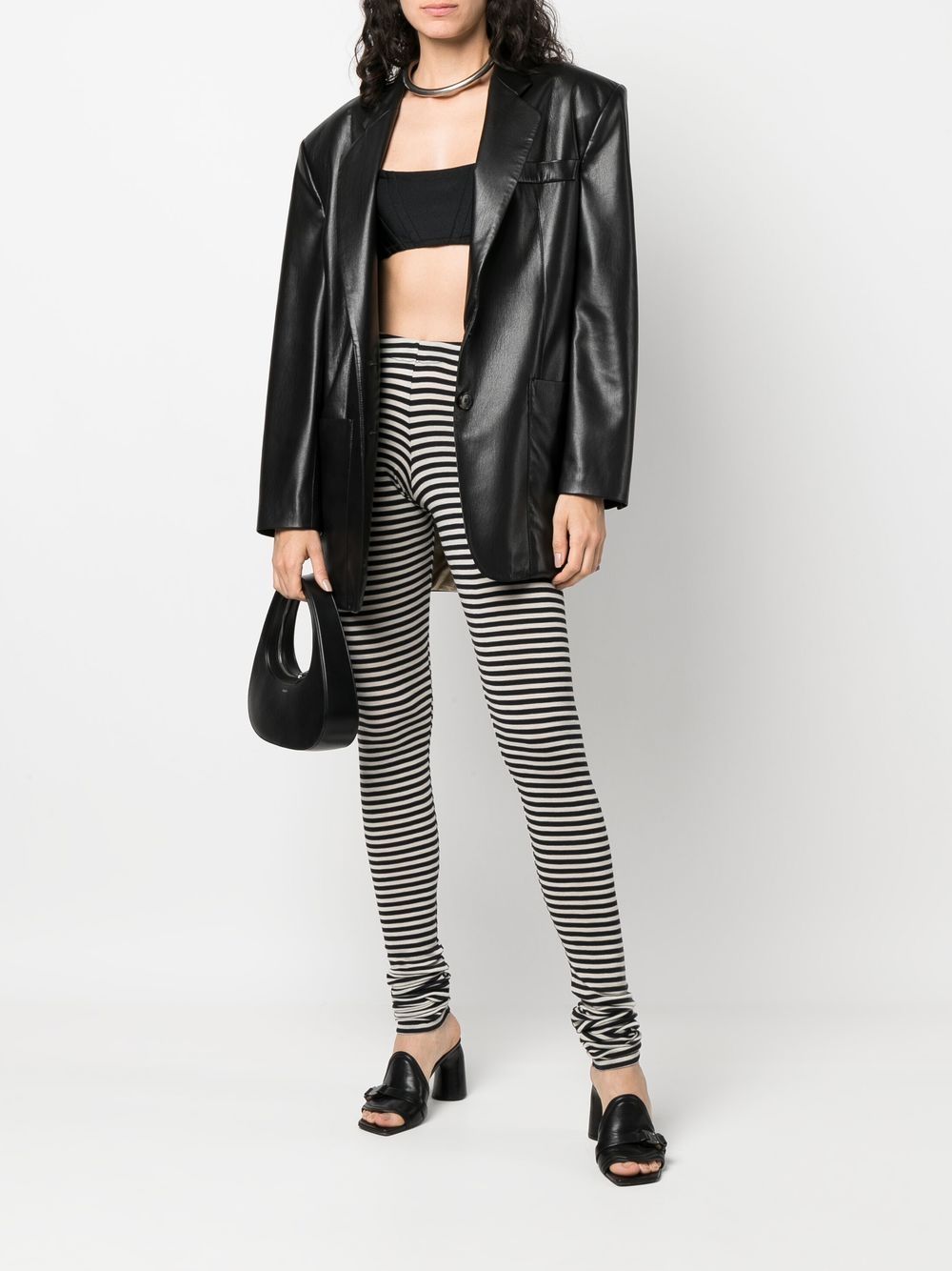 Vaquera Ruched stripe-print Leggings - Farfetch