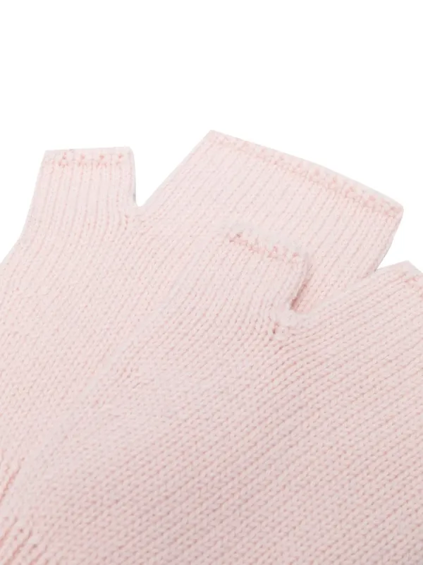 Barrie Fingerless Knit Gloves Pink FARFETCH PH