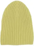 Barrie ribbed cashmere beanie - Yellow