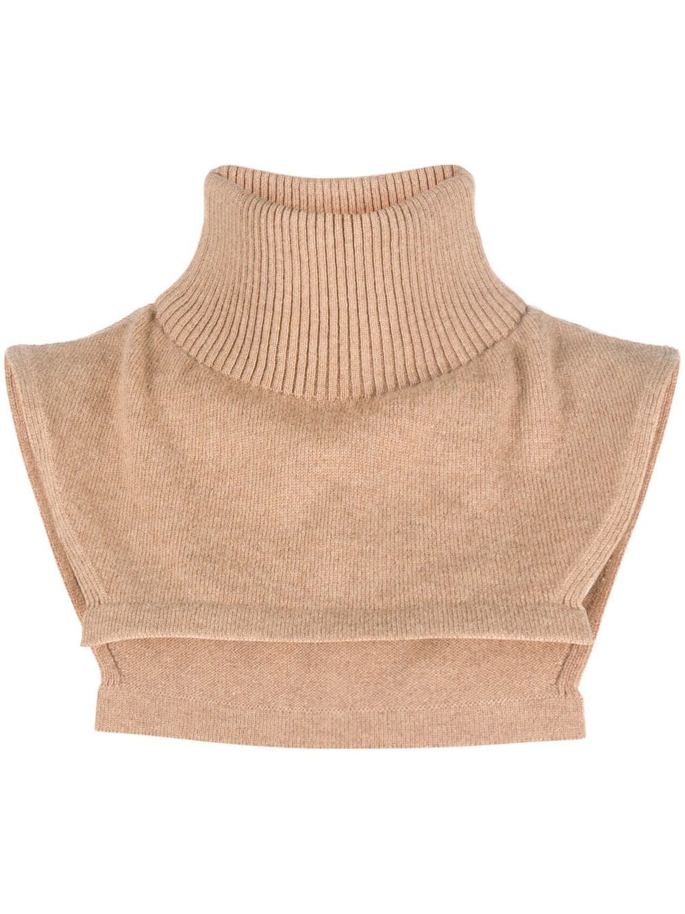 Barrie Cut-out Cashmere Collar In Brown