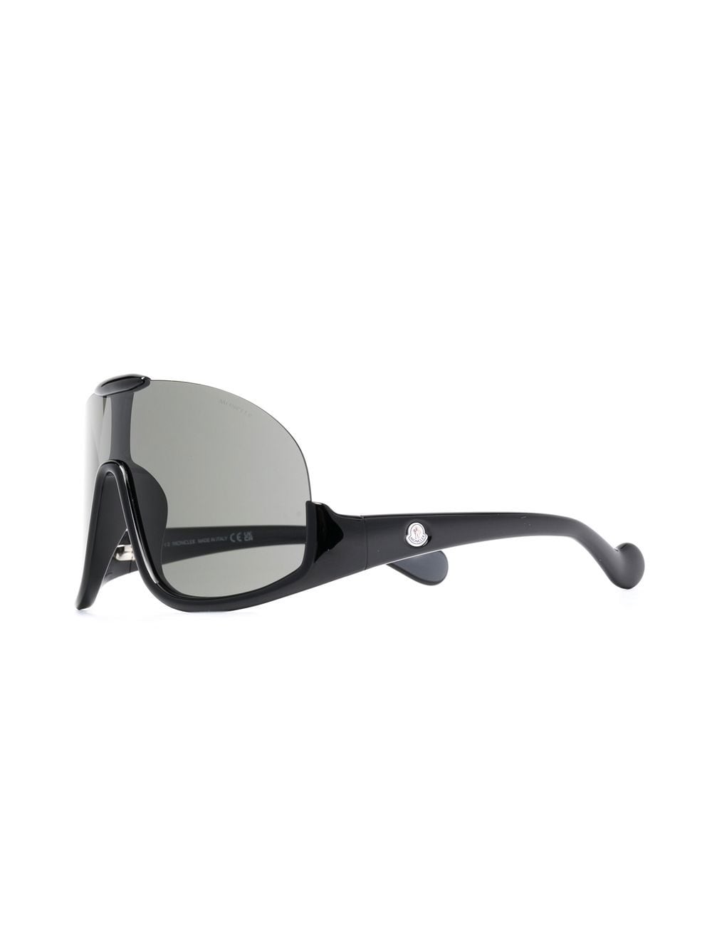 Moncler Eyewear Zonnebril met schild montuur - Zwart