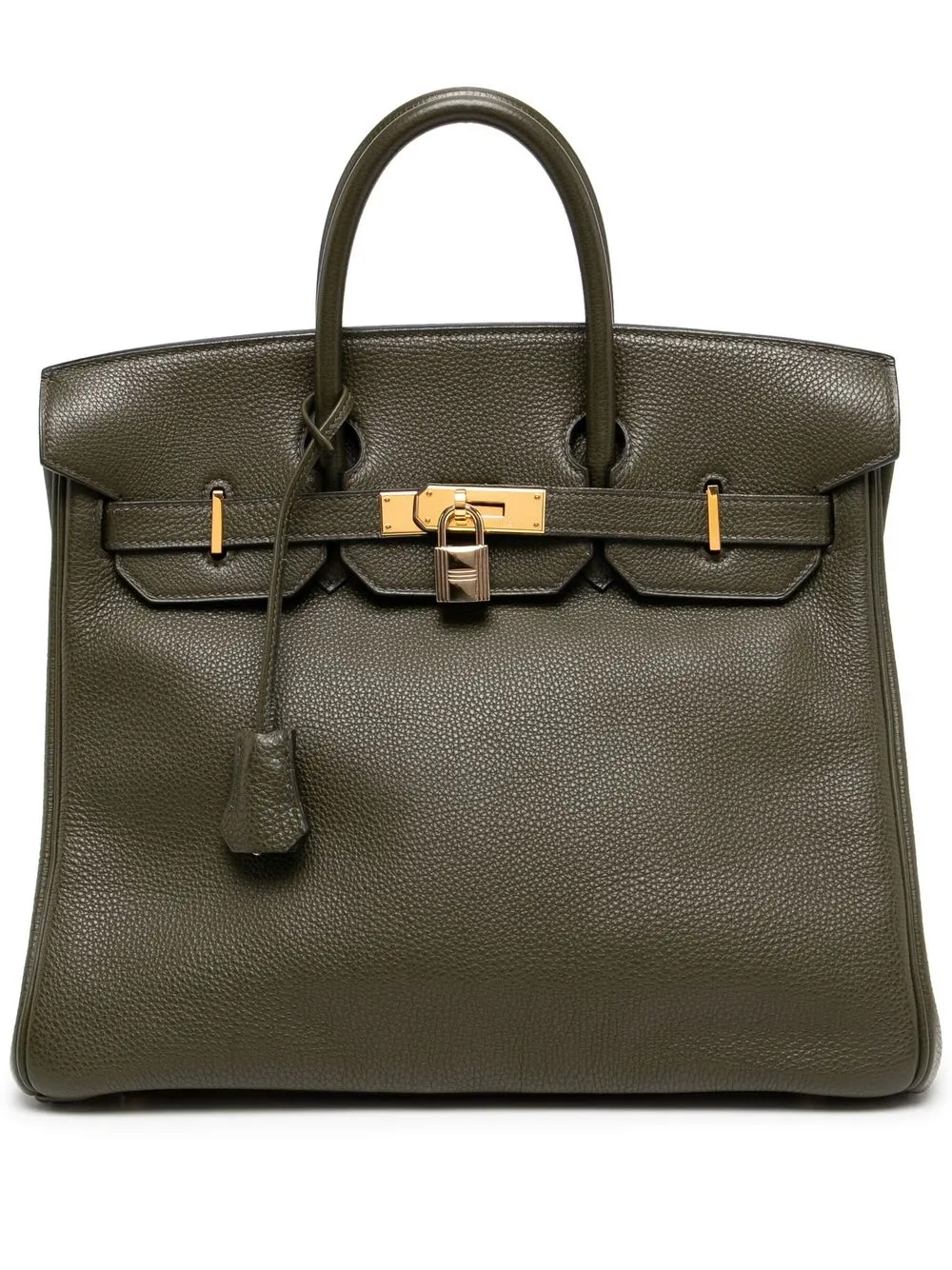 Click to view more detailed imagery on our partner's website Pre-owned Hermes 2000 Haut À Courroies 32 Handbag In Green