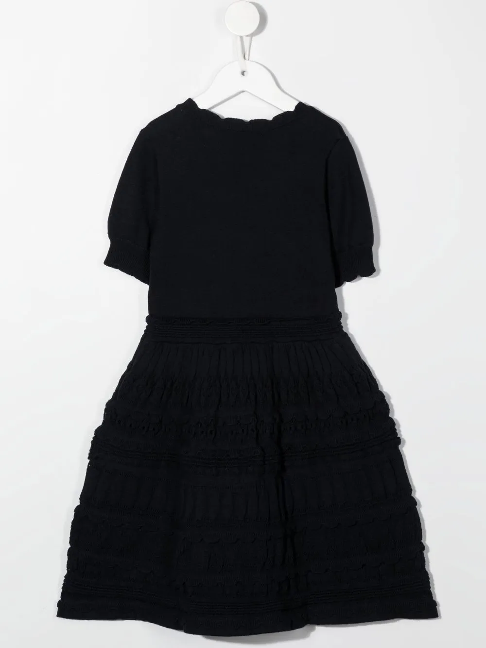 Emporio Armani Kids Jurk met ruches - Blauw