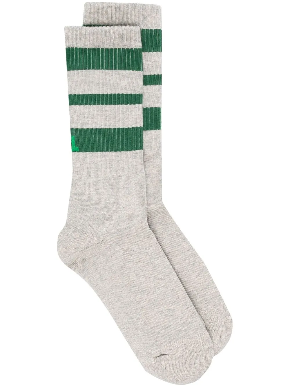 

ERL calcetines con rayas y diseño de dos tonos - Gris