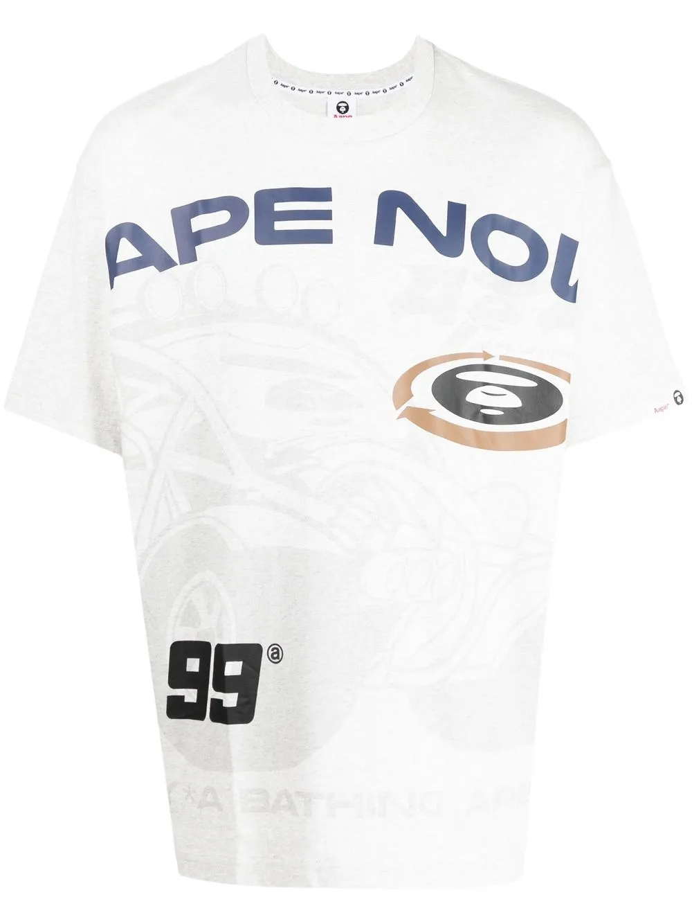 

AAPE BY *A BATHING APE® playera AAPE Universe gráfico - Gris