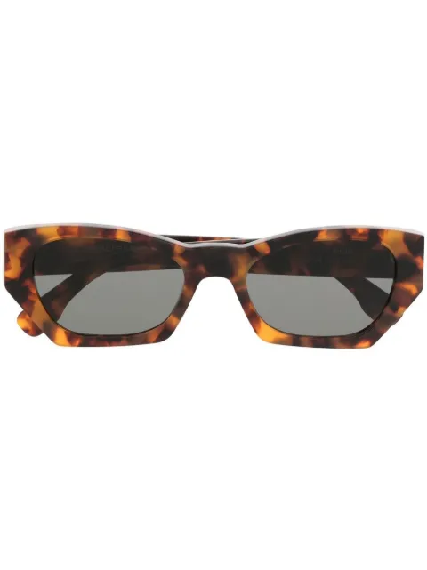 Retrosuperfuture lentes de sol con armazón estilo carey