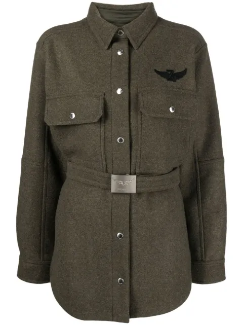 Zadig&Voltaire belted shirt jacket