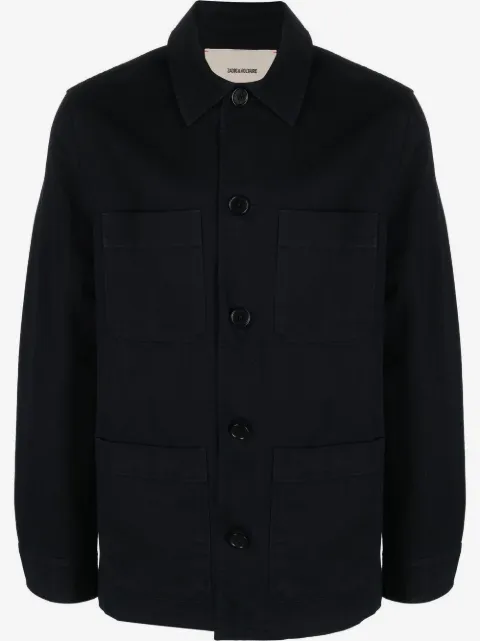 Zadig&Voltaire slogan-print shirt jacket 