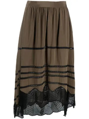 Verde Farfetch Donna Abbigliamento Gonne Gonne asimmetriche Gonna Joslin asimmetrica 