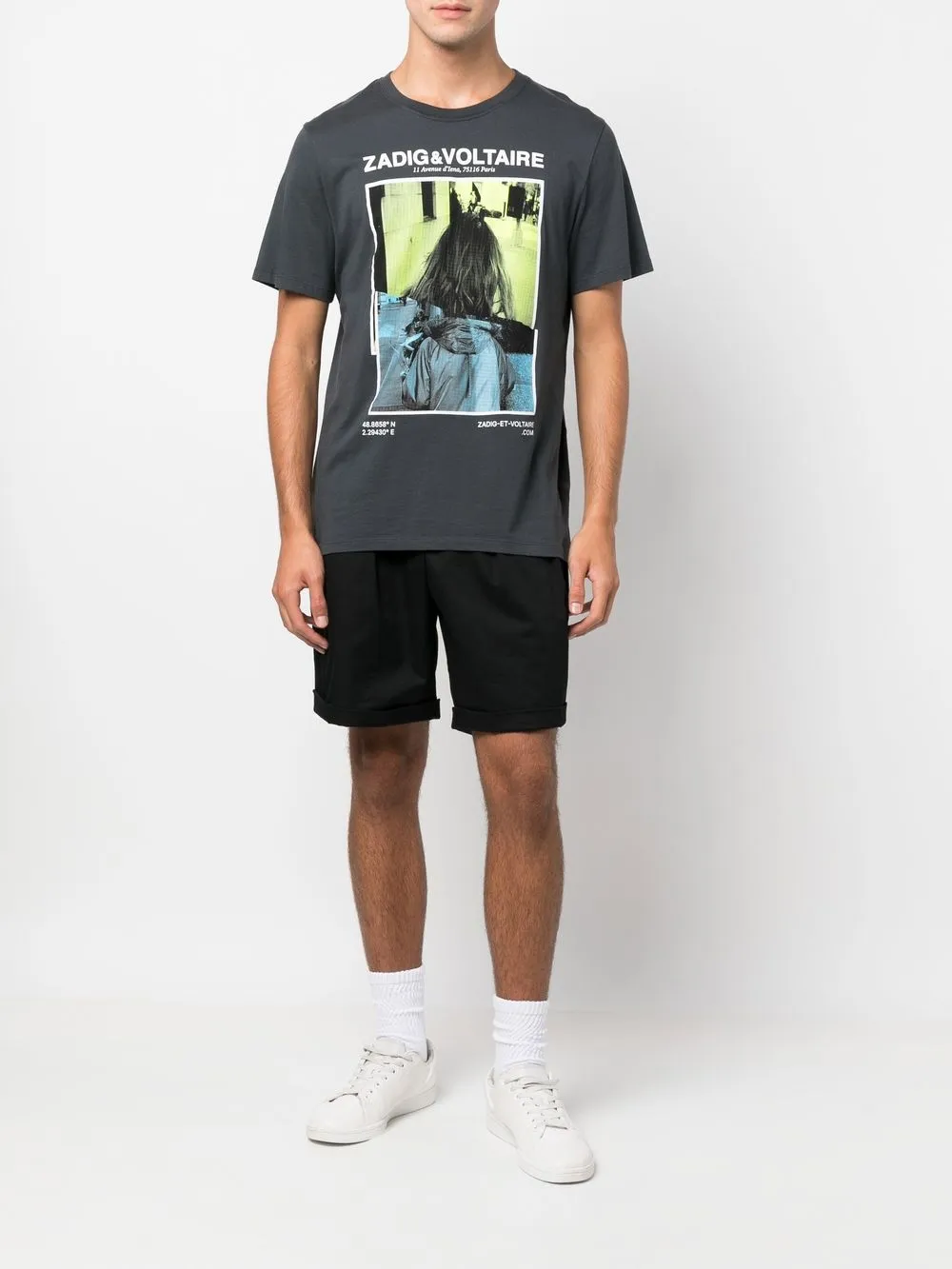 Zadig&Voltaire T-shirt met grafische print - Grijs