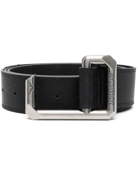 Zadig&Voltaire logo buckle belt LWBT00038 - 0