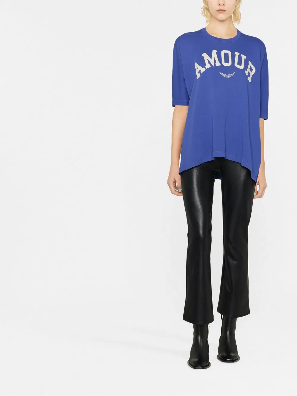 Zadig&Voltaire T-shirt met tekst - Blauw