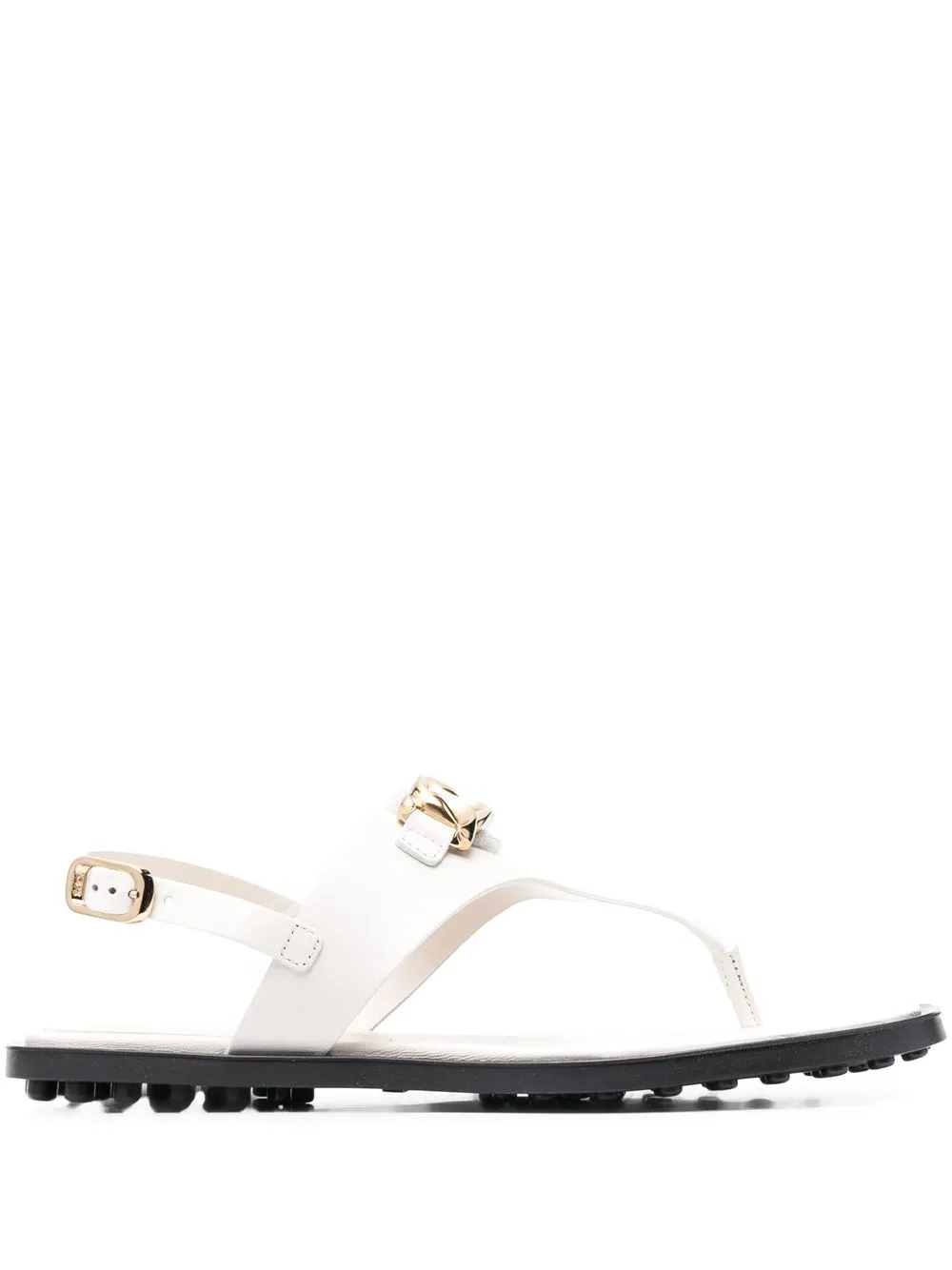

Tod's sandalias con detalle de cadena - Blanco