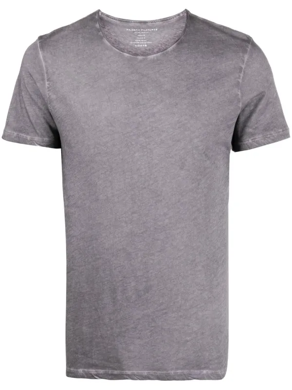 Majestic Filatures washed-effect T 